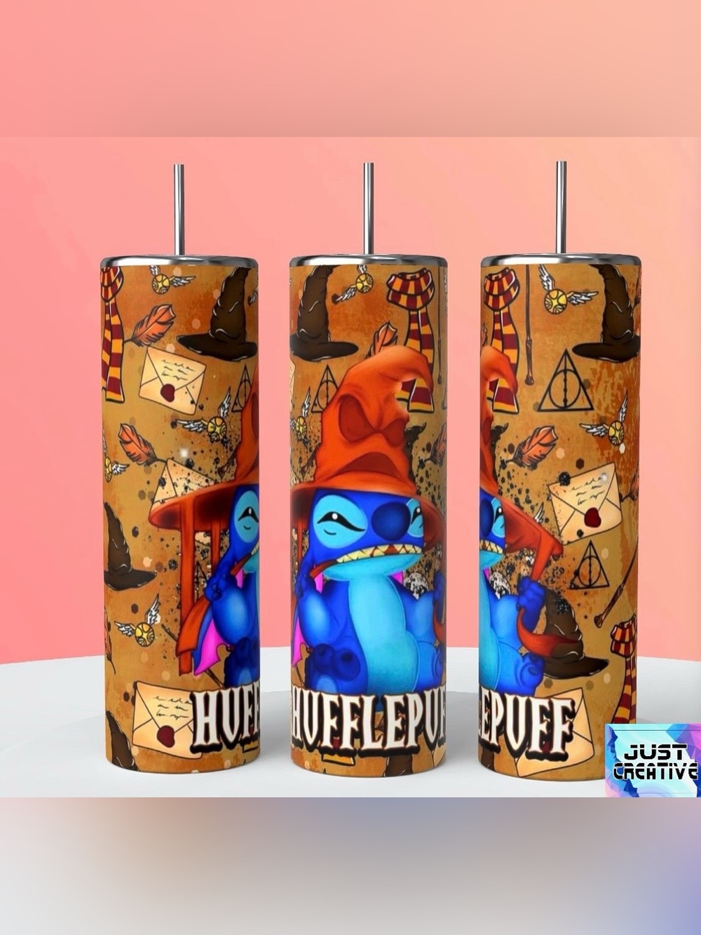 Hufflepuff stitch Stainless Tumbler